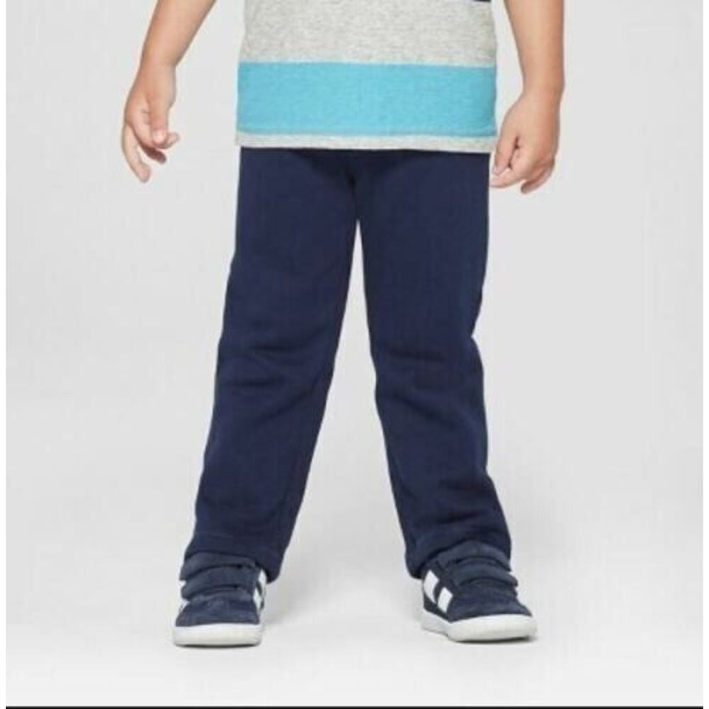 Toddler Boys Straight Fit Lounge Pants - Cat & Jack™ Navy 18M